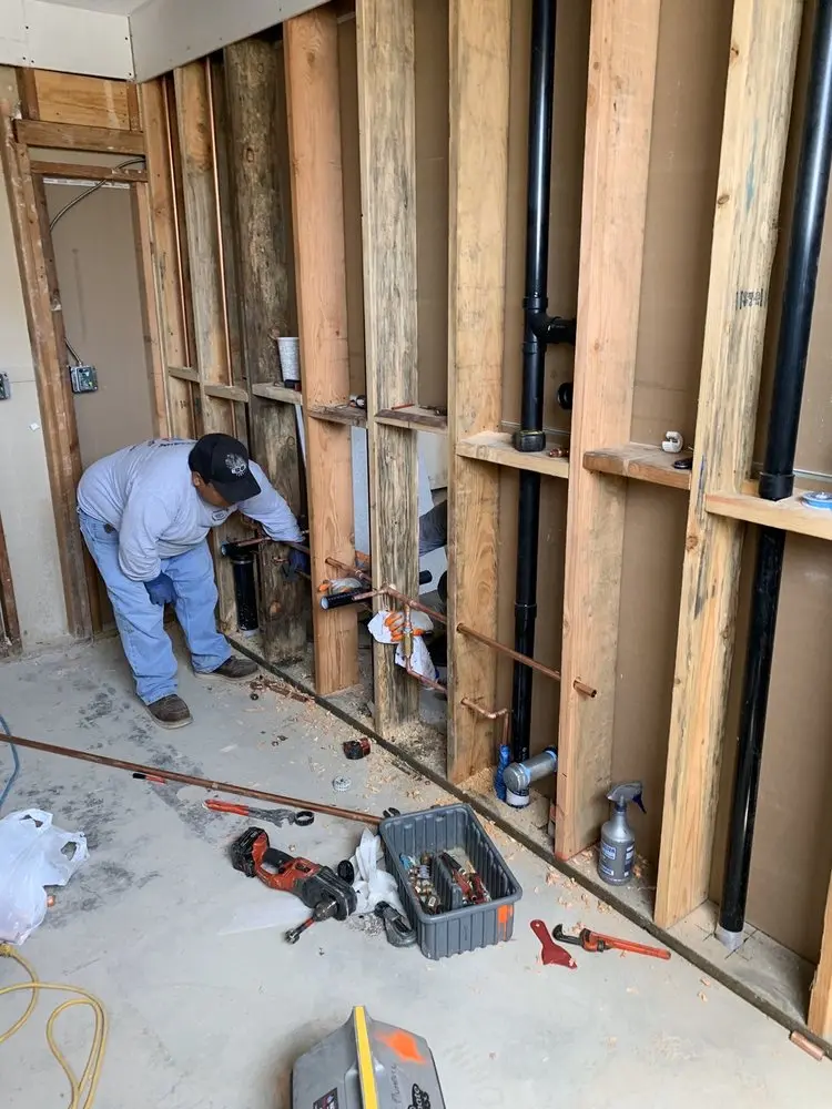 Commercial rough-in plumbing for Water Heater Replacement in Hempstead